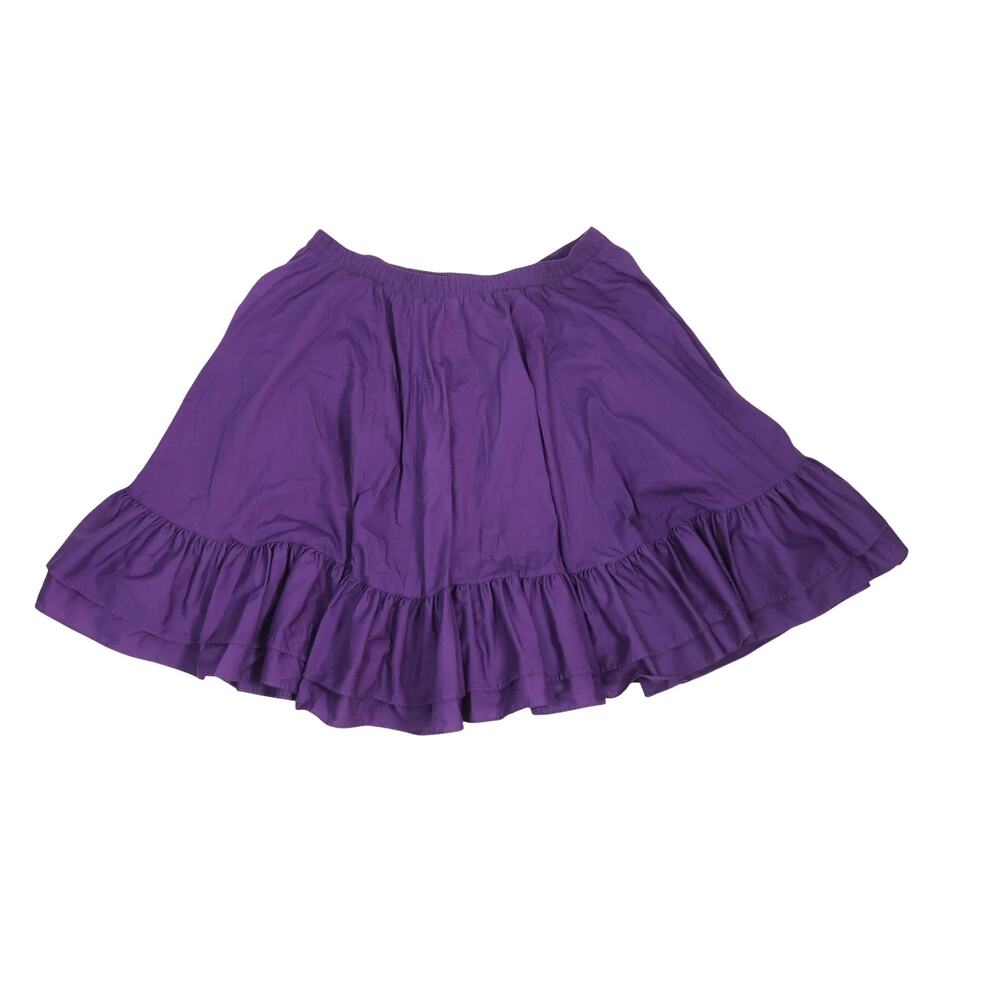 Vintage 80s Partners Please! Purple Square Dance Prairie Skirt M